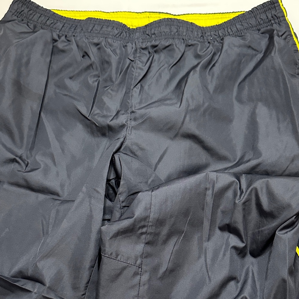 Danskin Now Black Track Pants with Yellow Trim